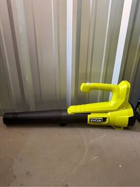 Tool only RYOBI Yellow Cordless Leaf Blower Tool only